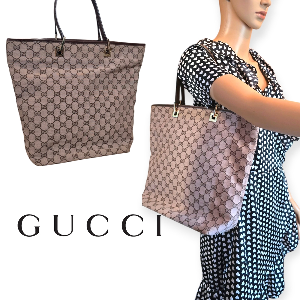 Gucci Gg Canvas Vintage Tote Bag
